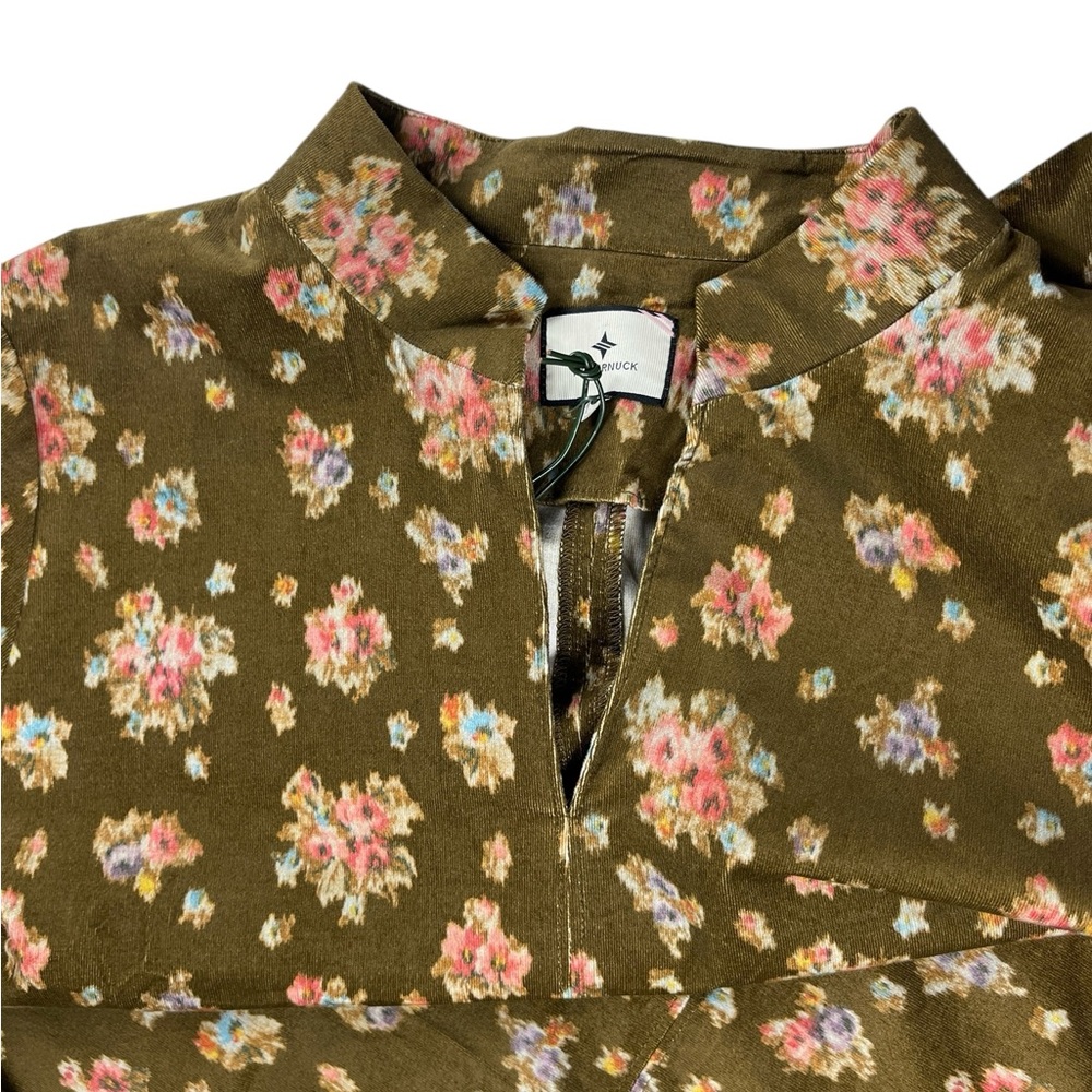 Tuckernuck Clifton Floral Brown Hazel Bouquet Corduroy A-Line Size XXL Cottage - Picture 5 of 15